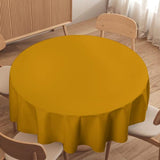 Custom Yellow Yellow Round Table Cloth
