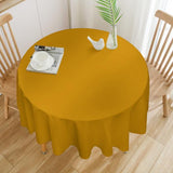 Custom Yellow Yellow Round Table Cloth