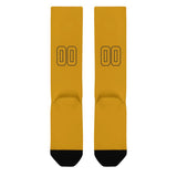 Custom Yellow Yellow Knee-High Sock