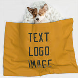 Custom Yellow Olive Pet Blanket