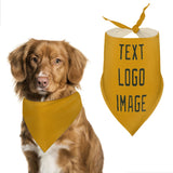 Custom Yellow Olive Pet Scarf