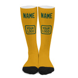 Custom Yellow Green Knee-High Sock