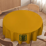 Custom Yellow Green Round Table Cloth