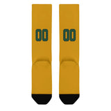 Custom Yellow Green Knee-High Sock