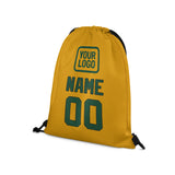 Custom Yellow Green Drawstring Bag