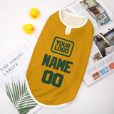 Custom Yellow Green Pet Vest
