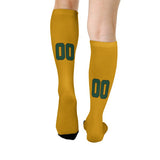 Custom Yellow Green Knee-High Sock
