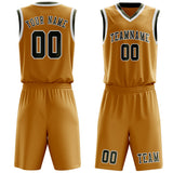 Custom Yellow Olive Basketball Set