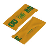 Custom Yellow Emerald Green Sports headband