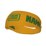 Custom Yellow Emerald Green Sports headband