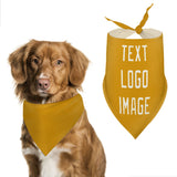 Custom Yellow Cream Pet Scarf