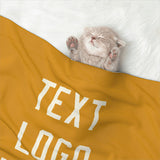Custom Yellow Cream Pet Blanket
