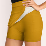 Custom Yellow Cream A-Line Skort