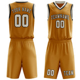 Custom Yellow Cream Basketball Set