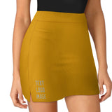 Custom Yellow Gray A-Line Skort