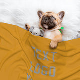 Custom Yellow Gray Pet Blanket