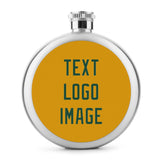 Custom Yellow Green Hip Flask