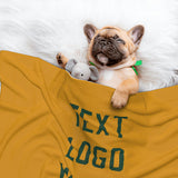Custom Yellow Green Pet Blanket