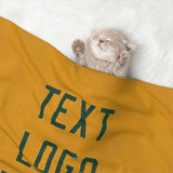 Custom Yellow Green Pet Blanket
