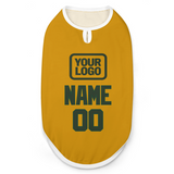 Custom Yellow Dark Green Pet Vest