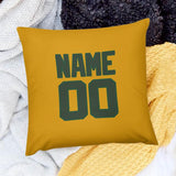 Custom Yellow Dark Green Pillowcase