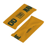Custom Yellow Dark Green Sports headband