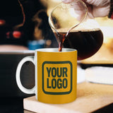 Custom Yellow Dark Green Mug