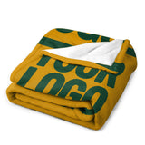 Custom Yellow Green Blanket