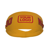 Custom Yellow Red Sports headband