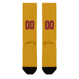Custom Yellow Red Knee-High Sock