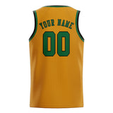 Custom Yellow & Green Colors Design Sports Basketball Jersey