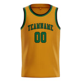 Custom Yellow & Green Colors Design Sports Basketball Jersey