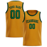 Custom Yellow & Green Colors Design Sports Basketball Jersey