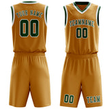 Custom Yellow Green Basketball Set