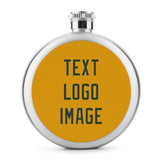Custom Yellow Dark Green Hip Flask