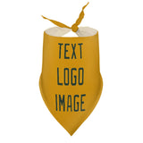 Custom Yellow Dark Green Pet Scarf