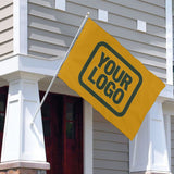 Custom Yellow Dark Green Flag