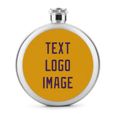 Custom Yellow Purple Hip Flask