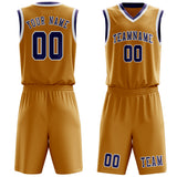 Custom Yellow Purple Basketball Set