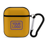 Custom Yellow Light Purple AirPods Case