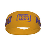 Custom Yellow Light Purple Sports headband
