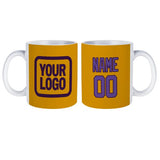Custom Yellow Light Purple Mug