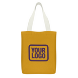 Custom Yellow Light Purple Canvas Tote Bag