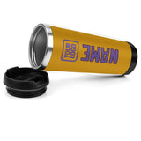 Custom Yellow Light Purple Stainless Steel Water Cup