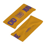 Custom Yellow Light Purple Sports headband