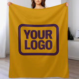 Custom Yellow Purple Blanket