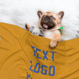 Custom Yellow Sky Blue Pet Blanket