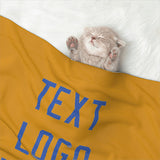 Custom Yellow Sky Blue Pet Blanket