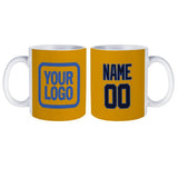 Custom Yellow Navy Mug