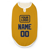 Custom Yellow Navy Pet Vest